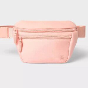 All in Motion | Premium Belt Bag | Water-Resistant Knit Fanny Pack | Blush Pink